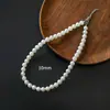 Collar de Perlas para Niños, Clips para Orejas sin Perforar, Accesorios Elegantes Blancos Exquisitos para Niñas, Cadena para el Cuello de Actuación, Cadena para la Clavícula, Aretes