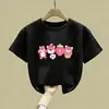 Ropa de Verano de Algodón Puro de Manga Corta para Niñas Estilo 2026 para Niños Medianos y Grandes, Camisetas, Tops, Playeras de Verano Frescos y Lindos