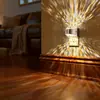 Luz de Noche con Proyección Arriba y Abajo Gy207 Enchufe Luz Cálida Suave Controlada por Luz Atmósfera de Dormitorio Luz de Noche con Proyección de Cielo Estrellado