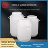Tambor Plástico 50L75L100L Dupla Alça Boca Larga Tambor Branco Espessado hdpe Balde para Armazenamento de Água Doméstico Fermentação Cervejeira