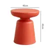 Mesa de Centro Pequena Simples Escandinava Mesa Lateral Plástica Criativa para Sala de Estar Mesa Redonda de Designer Mesa de Centro Cogumelo para Quarto