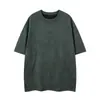 Camiseta de Verano Jiayiku 2026 para Hombre Estilo Callejero Americano Marca de Moda Oscura Camiseta Bordado de Espinas Camiseta de Gamuza Manga Corta