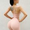 Ropa interior deportiva Scrub Naked para mujer, fitness, tirantes finos para los hombros, sexy, hermosa espalda, chaleco, sujetador de yoga, sujetador estéreo a prueba de golpes