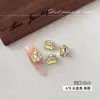 Accesorios K9 crystal rectangulares largos apilados con pedrería para arte de uñas, rosa claro brillante, azul, rojo rosa, sin base, pequeñas bolas de pedrería apiladas para arte de uñas tipo caramelo de roca