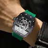 Reloj Binbond para Hombre con Forma de Barril, Reloj de Cuarzo Deportivo de Moda, Artículo Popular Transfronterizo para Transmisión en Vivo, Dropshipping Disponible