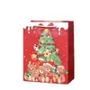Bolsas de Regalo Populares Navideñas Transfronterizas, Bolsas de Tote Navideñas de Dibujos Animados, Bolsas de Regalo de Cartón Blanco, Bolsas de Regalo Souvenir de Año Nuevo y Navidad