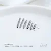 Aço Titânio Não Desbota Padrão Liso Tubo Reto Redondo Contas Espaçadoras para Colares de Cristal e Pérola Artesanais DIY Acessórios Materiais
