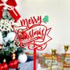 Copyright Decoração de bolo de acrílico de Natal Feliz Natal inserção de cartão de acrílico plug-in de bolo de confeitaria de Natal