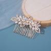 Pente de cabelo headdress de noiva europeu e americano Amazon quente strass Pérola pente acessórios de cabelo modelagem liga Acessórios Atacado