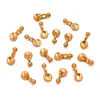 Dijes para Colgantes de Corazón, Flor, Animal, Estrella, Hoja, Pimienta, Hechos por Ti Mismo, Acero Inoxidable Chapado en Oro Real Ecológico, Joyería