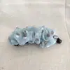 Clip de garra de botón color avena bufanda cuadrada diseño de goma para el pelo cuerda para el pelo accesorios para el pelo estilo coreano para mujer
