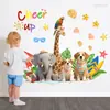 M21777 ¡Anímate! Pegatinas de Pared de Animales Inspiradoras Tienda Decoración de Pared de Fondo para Sala de Estar Dormitorio Pegatinas de Pared Autoadhesivas