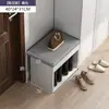 Estante Angosto Simple para Zapatos de Interior Atractivo Económico Puede Sentarse en la Entrada Zapatero Taburete para Cambiar Zapatos Estante de Almacenamiento para Esquina del Hogar Integrado