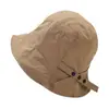 Nuevo sombrero de pescador de verano a presión color liso secado rápido cara delgada sombrero de cuenca pequeña transpirable protección solar sombrero de protección solar venta al por mayor