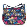 Bolsa de pano de flores Nova bolsa crossbody feminina Pano Oxford Bolsa de mãe de meia-idade e idosa Bolsa Bolsa de ombro multicamadas Bolsa de lona