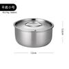 Tigela Especial de Aço Inoxidável 304 para Pudim de Ovo Cozido no Vapor para Bolo Cozido no Vapor, Copo de Ensopado com Tampa, Tigela Anti-queda para Arroz Cozido no Vapor para Bebê, Tigela para Conservação de Alimentos Frescos