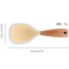 Cuchara de Arroz de Silicona, Taza de Arroz Resistente a Altas Temperaturas, Cuchara de Arroz Antiadherente, Cuchara de Arroz Vertical, Cuchara de Arroz con Mango de Madera de Grado Alimenticio