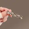 Pinza para Flequillo Flor de Mori Cabello Suelto Pinza de Pato Pasador Tocado Corea del Sur Exquisito Pasador de Cristal Imitación Pinza Lateral para Mujer