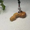 Venta Directa de Fábrica de Cadenas para Teléfono Móvil de Madera de Ciprés Tallada en Acantilado, Colgantes de Madera Maciza, Accesorios Portátiles para Llavero, Venta al por Mayor
