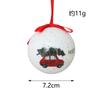 Pingente de bola de Natal Padrão de elementos de Natal bola pintada boneco de neve bola de bolha As decorações da árvore de Natal podem ser misturadas em lote transfronteiriço