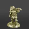 Figurita de Juguete Modelo Soldado Cibernético Tech Punk Futurista de Cobre Sólido Vintage, Adorno de Cobre para Escritorio para Hombres