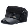 Chapéu de Inverno Quente para Homens de Meia-Idade e Idosos, Chapéu de Pai, Chapéu de Avô e Velho, Casual, Aba Larga, Forrado com Lã, Proteção para Orelhas, Moda