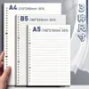 Capa de Caderno de Folhas Soltas Retro B5 A4 Antiderrapante Simples de Alto Valor Caderno Estudante Fichário Destacável A5 Caderno Recarregável