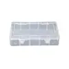 Caja vacía grande de 15 plástico transparente empaque multifuncional creativo para joyas de uñas juguete de cuentas caja de almacenamiento de papelería