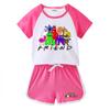 Traje de verano 2023 para niños y niñas, pantalones cortos de bebé, camiseta de manga corta, pantalones cortos, traje deportivo informal de dos piezas para niños