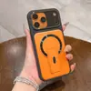Funda Magnética para Teléfono con Soporte para Lente Pindun Adecuada para Apple 17Promax Estilo Moderno 16Ins Cubierta Protectora 11/12