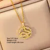[Zircônio com Incrustação de Cobre] Colar em Formato de Cobra Popular Transfronteiriço para Mulheres, Corrente de Clavícula de Aço Inoxidável Elegante Acessível de Luxo Personalizado