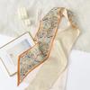 Bufanda de Seda para Mujer Delgada Estrecha Larga Decorativa Corbata de Punta Bolsa Combinable Retro Seda Moda Correa para el Cabello Camisa Bufanda Primavera Verano