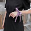 Corea del Sur Dongdaemun Organza Lazo para el Cabello Intestino Delgado Ballet Hilo Ligero Satén de Seda Mariposa Corbata Banda Elástica para el Cabello Titular