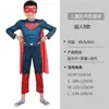 Cosplay de Halloween Infantil Capitão América, Homem de Ferro, Hulk, Batman, Homem-Aranha Trajes de Performance Muscular