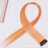 Apoya una generación de cabello] peluca de color teñido de oreja colgante, clip individual resaltado, cabello largo lacio teñido, extensión de cabello de seda de alta temperatura