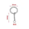 Llavero de Acero Inoxidable, Colgante de Llavero Engrosado y Endurecido, Accesorios para Llaveros DIY Hechos a Mano