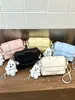 Bolsas Tejidas de Moda de Nicho Transfronterizas Bolsos de Mano para Mujer 2026 Nuevo Bolso Cuadrado Pequeño Versátil Elegante Bolso de Hombro Cruzado