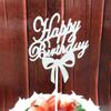 Feliz cumpleaños en inglés, decoración de tarta de cumpleaños, tarjeta para fiesta, hornear tarta, bandera