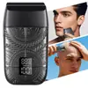 Máquina de afeitar para corte de pelo a máquina con pantalla digital blanca, afeitadora eléctrica multifuncional, cuchilla de afeitar para barba portátil blanqueadora
