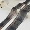 Xadrez Vintage Dente de Cão Renda DIY Scrunchie Grampo de Cabelo Roupas Roupas de Boneca Punho Babado Acabamento Acessórios Fita