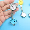 Relógio de Enfermagem com Ponteiro de Rosto Sorridente para Estudantes Masculinos e Femininos Relógio de Bolso para Exames Retro Luminoso Moda Relógio de Pendurar Relógio Eletrônico Feminino
