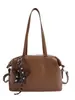 2026 Nueva Tendencia de Moda Otoño Invierno Bolso de Mano de un Hombro para Mujer Gran Capacidad Bolso Bowling de Moda Versátil Estilo para Viajar