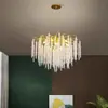 Lujoso candelabro de cristal de alta gama estilo italiano para sala de estar, dormitorio, comedor de villa, pasillo de hotel y sala de exposiciones