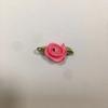 Flores de Tela Hechas a Mano Accesorios DIY Ropa Accesorios para la Cabeza Rosa Poliéster Un Punto Plus Hoja Rosa