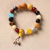 Nova Pulseira de Oito Sementes Palácio para Homens, Bodhi Autêntico Natural Puro Item Raro, Presente de Dia da Mulher para Mulheres