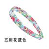 Diadema de red Xintian a cuadros de ala ancha para mujer, pasador pequeño de flores frescas, diadema de tela de lunares de 2 cm, joyería