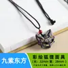 Collar Tradicional de Cuentas de Incienso para Mujer, Una Pieza con Colgante Tallado de Zorro y Etiqueta de Incienso, Adecuado para Reventa