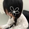 Horquilla de Flor de Perla Sentido Avanzado Nicho Estilo Ins Flor Combinable Clip Lateral Elegante de Flor de Perla Estilo Coreano Estéreo