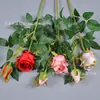 2 rosas búlgaras artificiais para decoração de casamento, flores falsas transfronteiriças para decoração de casa, arranjos florais e decoração de cenários