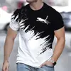 2026 Venta Caliente Ropa Deportiva Moda Callejera Camiseta de Manga Corta Holgada para Hombre Impresión Digital 3D Comercio Exterior